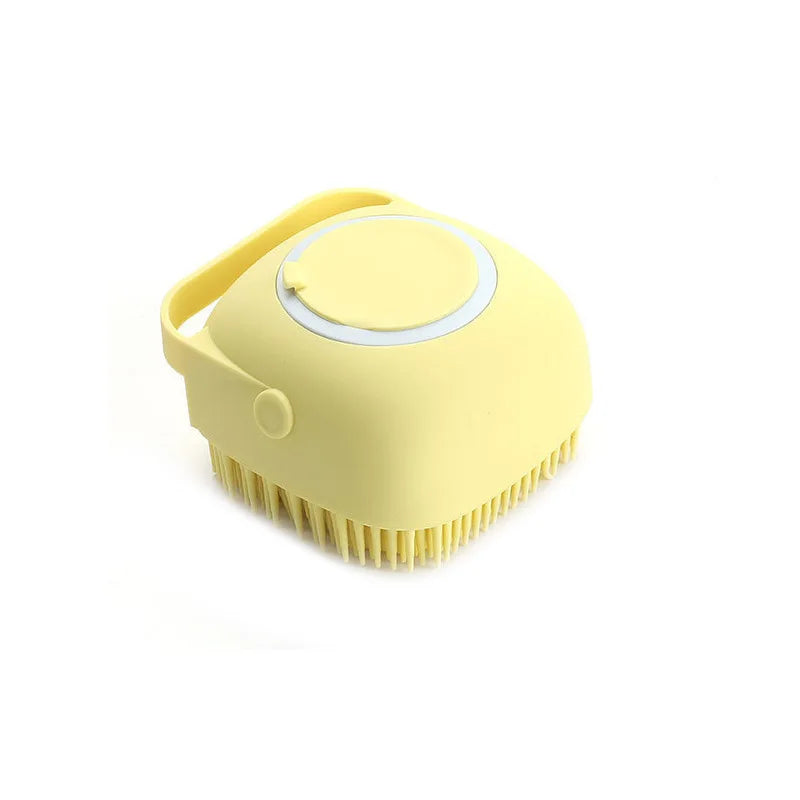 Brosse chien jaune