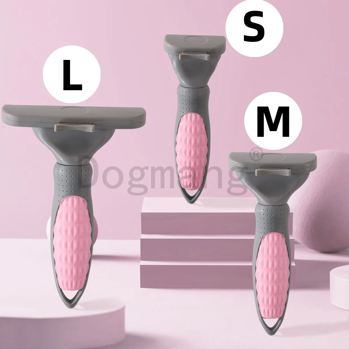 Brosse pour chien rose facile