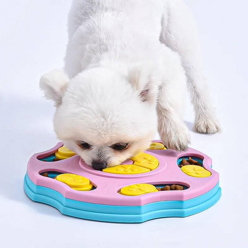 Gamelle anti glouton chien rose