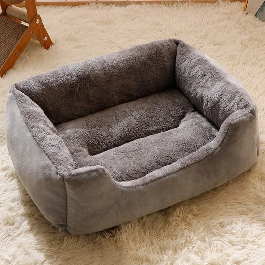 Panier pour chien gris doux