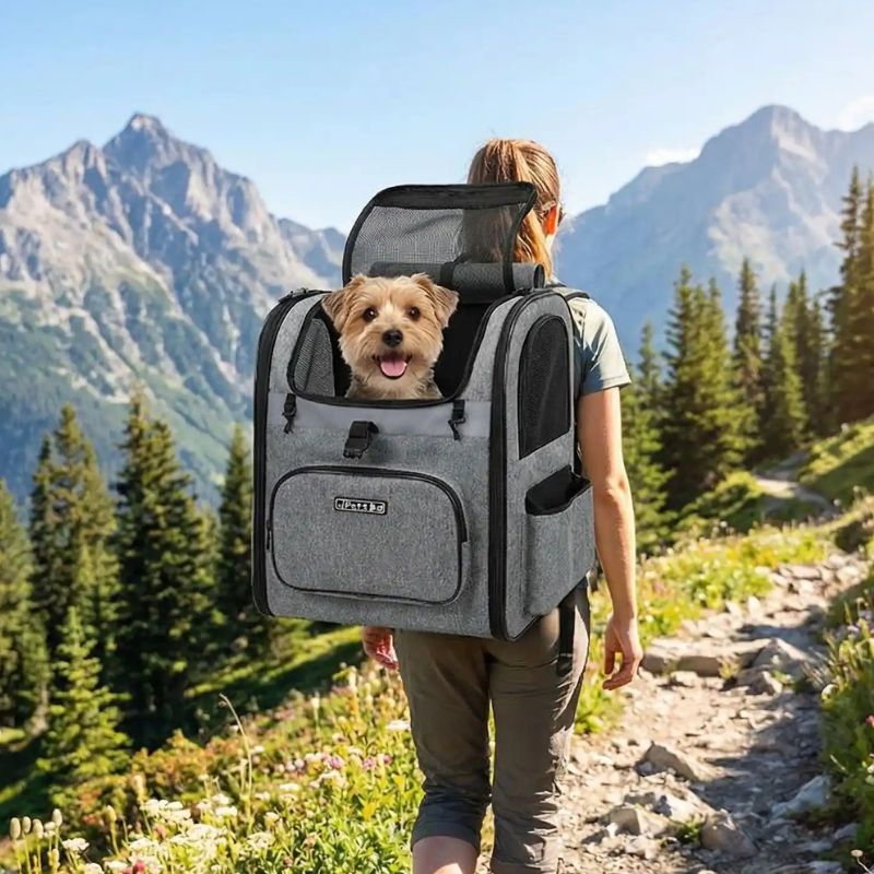 Sac de transport pour chien gris rando