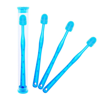 Brosse a dent chien 3 bleu