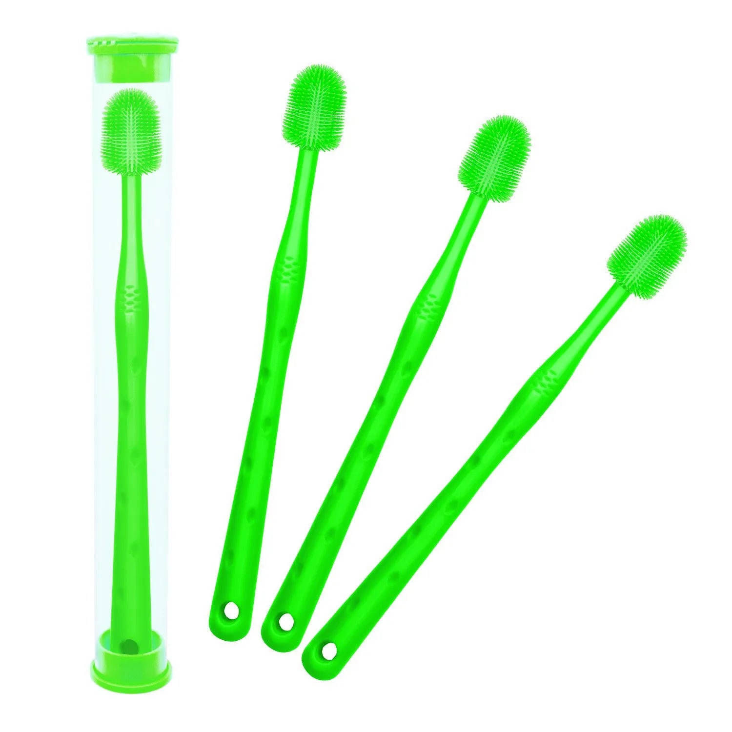 Brosse a dent chien 3 verte