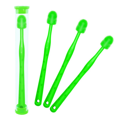 Brosse a dent chien 3 verte