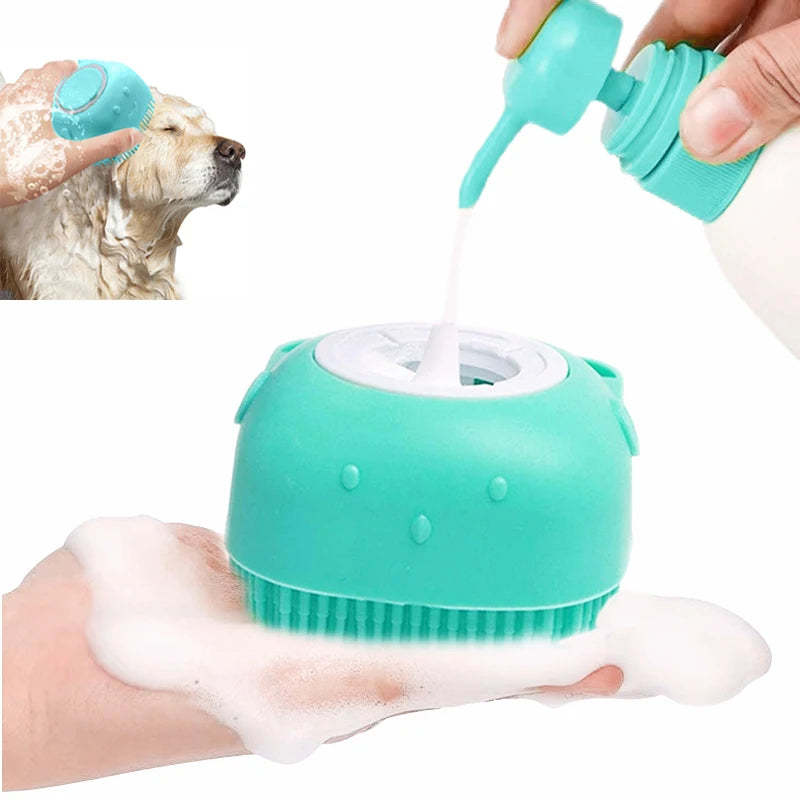 Brosse chien shampoing
