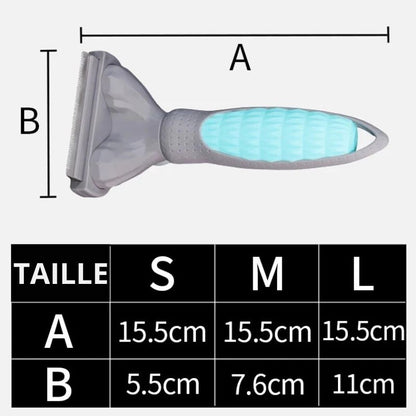 Brosse pour chien poil long taille