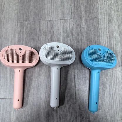 Brosse pour chien rose