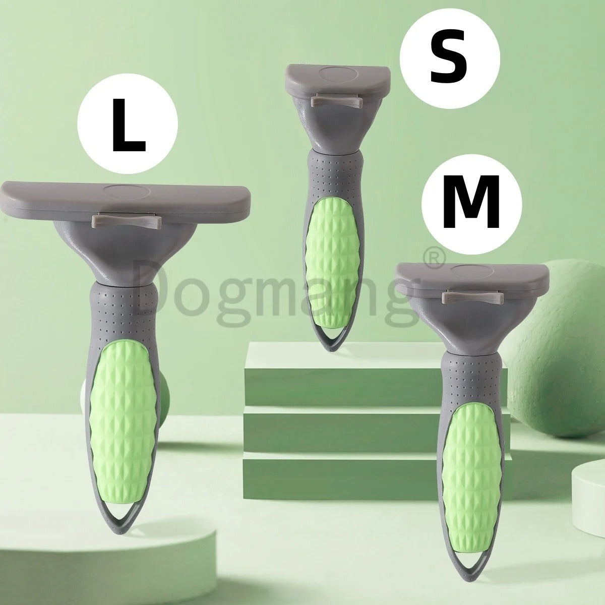 Brosse pour chien verte