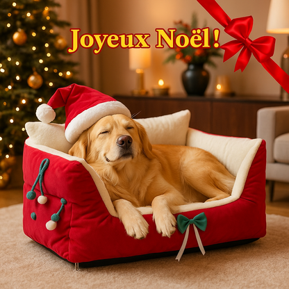 Canapé pour chien joyeux noël