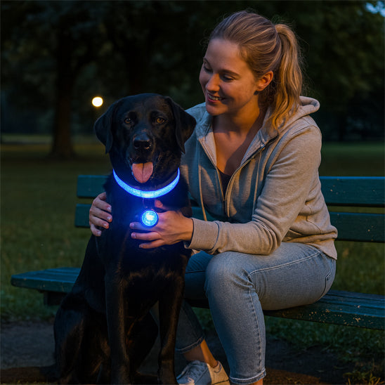 Collier lumineux pour chien | NightSafe