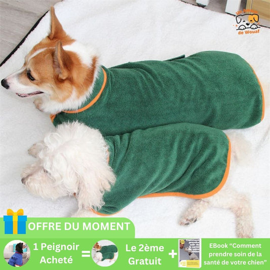 Peignoir pour Chien Ultra Absorbant | DogDrying™