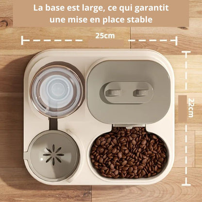 Distributeur croquette chien gris taille