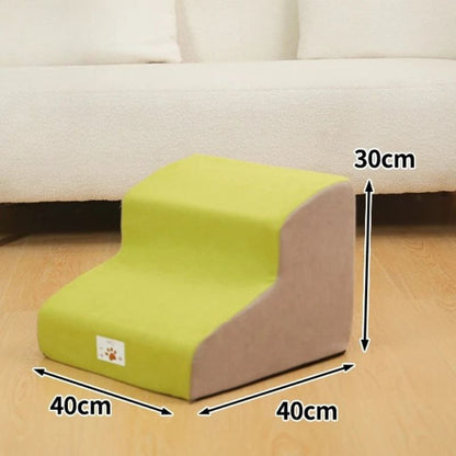 Escalier pour chien jaune 2 marche facile