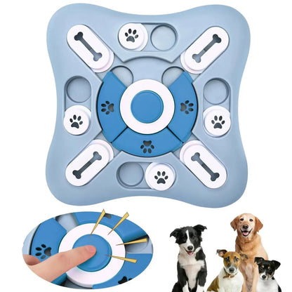 Gamelle anti glouton Chien bleu foncé