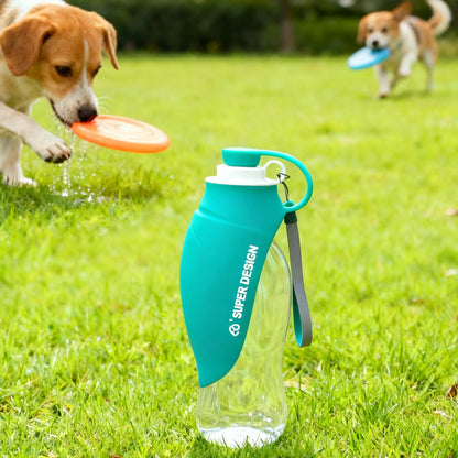 Gourde pour chien bleue 