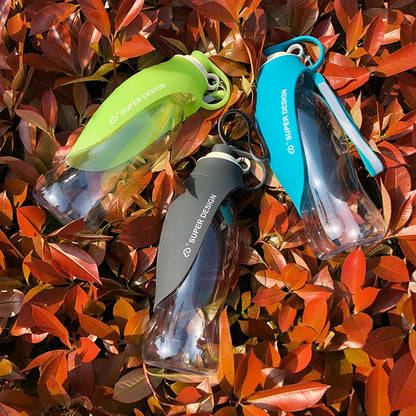 Gourde pour chien noir pliable