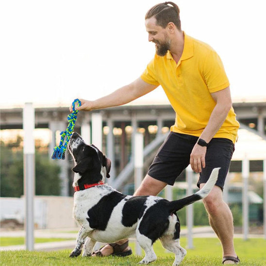 Jouet chien indestructible bleu durable