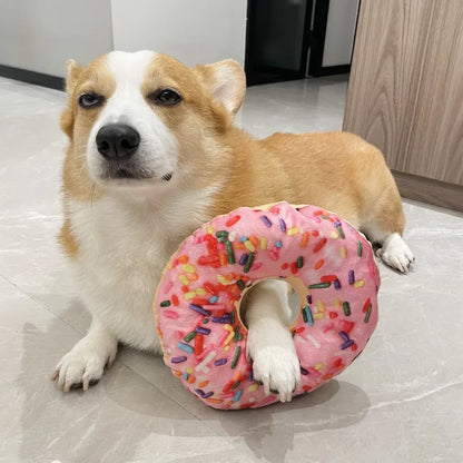 Jouet chien indestructible donut doux