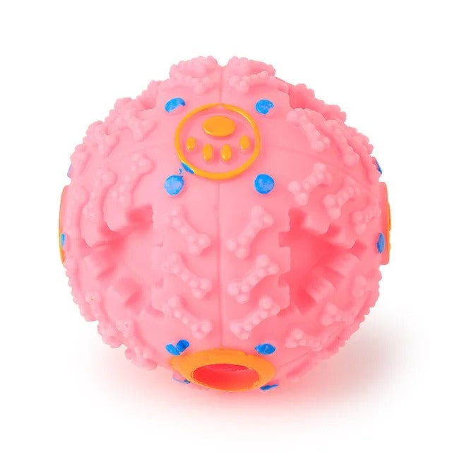 Jouet pour chien balle rose