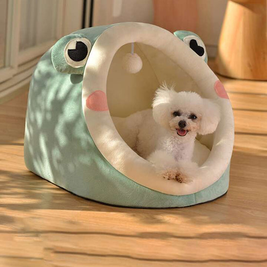 Lit-pour-chien-vert-douillet