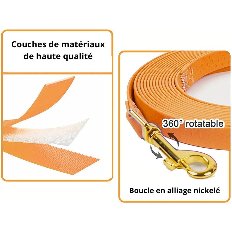 Longe pour chien imperméable solide