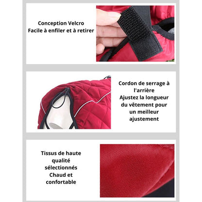 Manteau pour chien détail