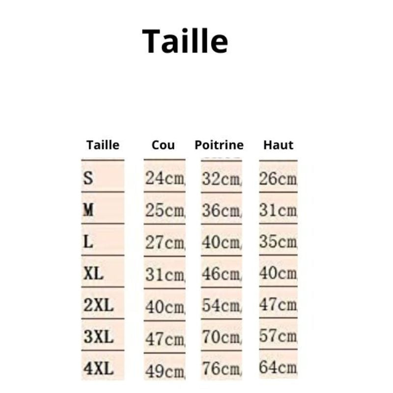 Manteau pour chien taille 1