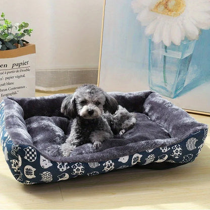 Panier pour chien bleu douillet