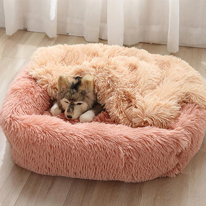 Panier pour chien creme doux