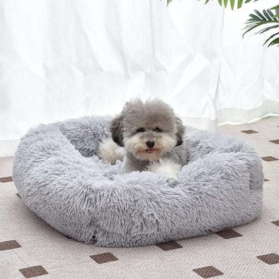 Panier pour chien gris confortable