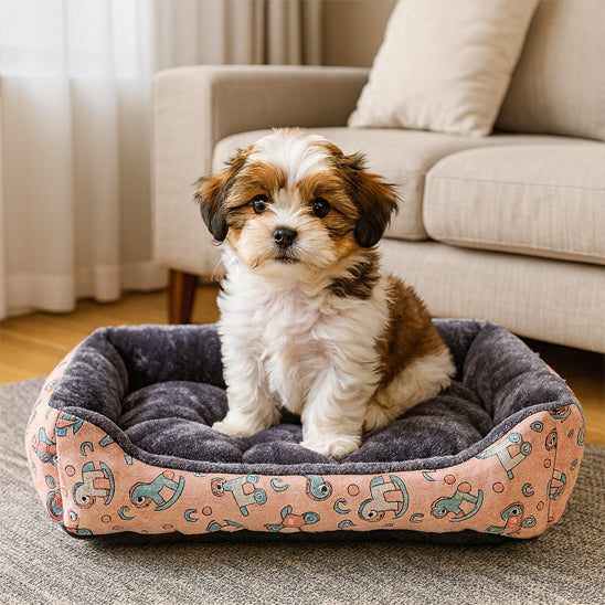 Panier pour chien rose mignon