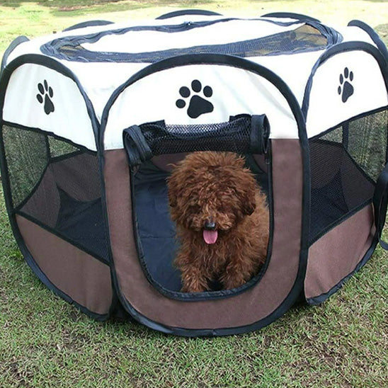 Parc pour chien caniche