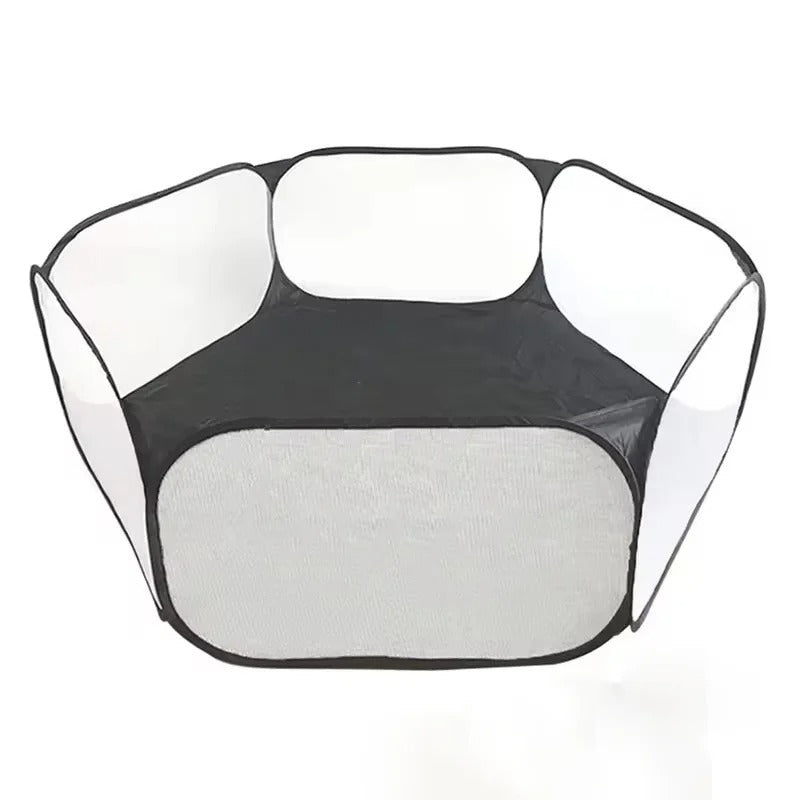 Parc pour chien noir ouvert