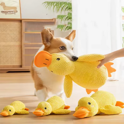 Peluche chien canard doux