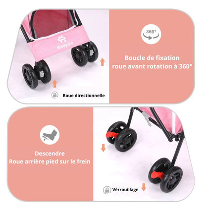 Poussette pour chien système