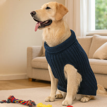 Pull pour chien bleu navy