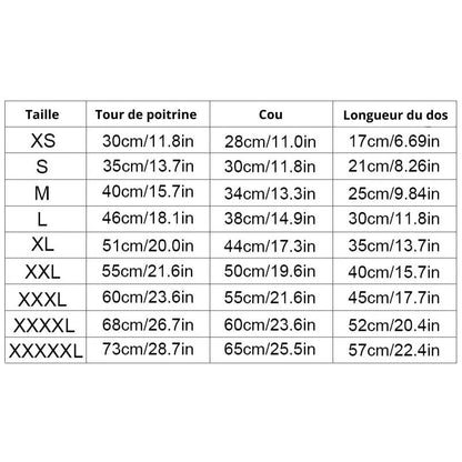 Pull pour chien taille