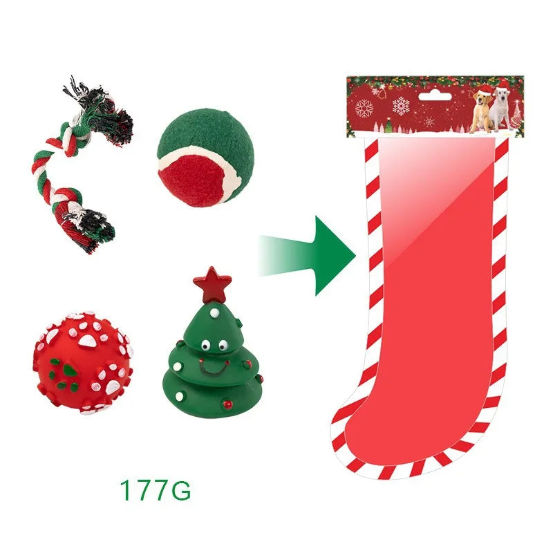 Jouet de Noël à Mâcher pour Chien | Robuste Festif