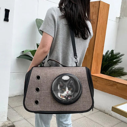 Sac de transport pour chien marron