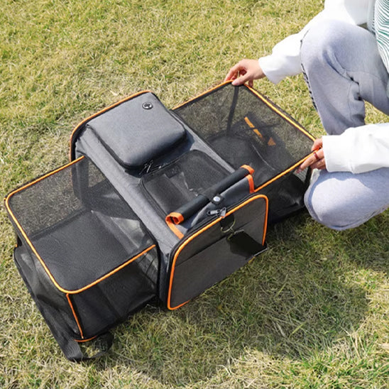 Sac de transport pour chien orange