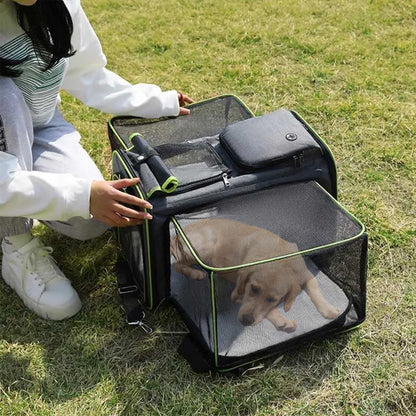Sac de transport pour chien vert
