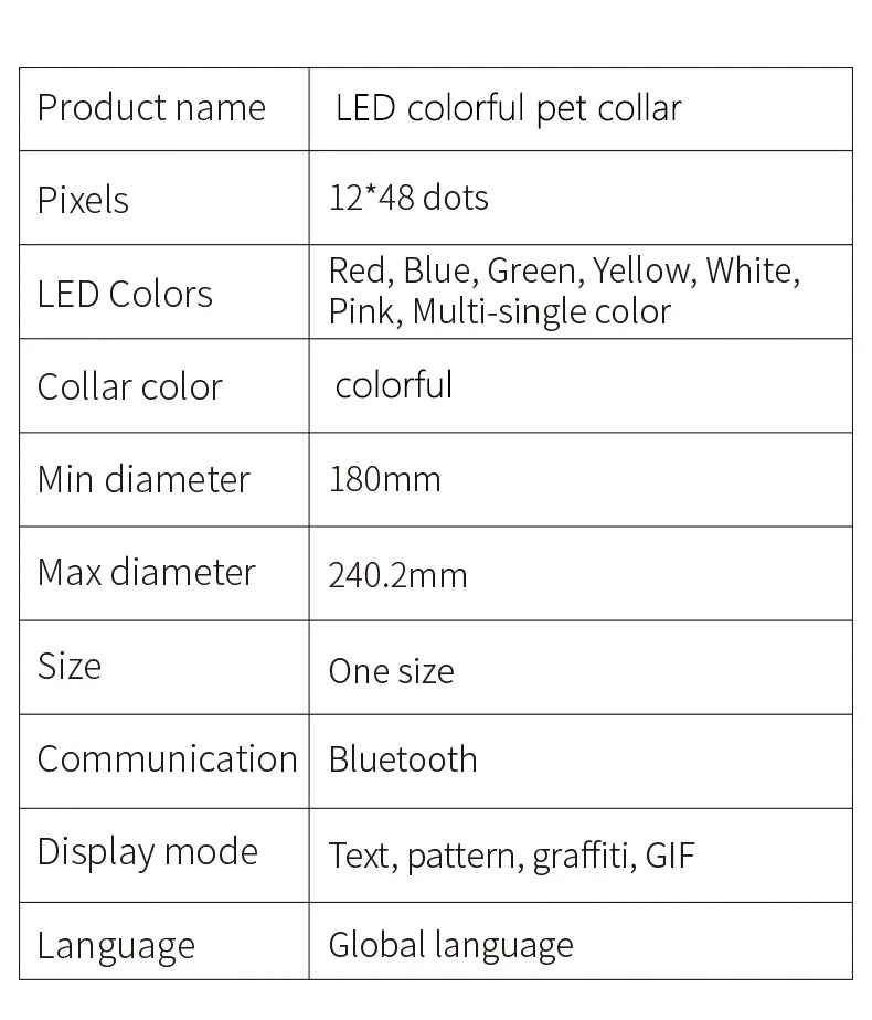 Collier lumineux chien | LED-Safety