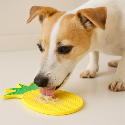 Tapis de lechage chien ananas