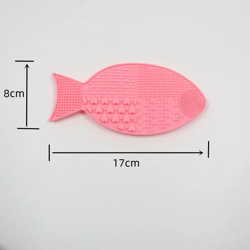 Tapis de lechage chien poisson rose taille