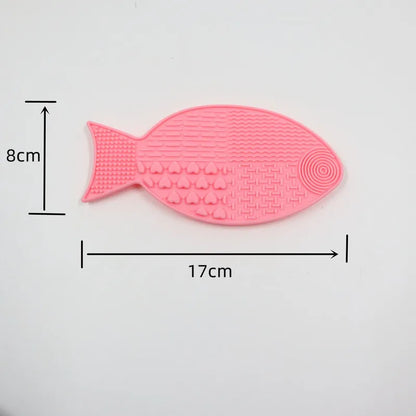 Tapis de lechage chien poisson rose taille