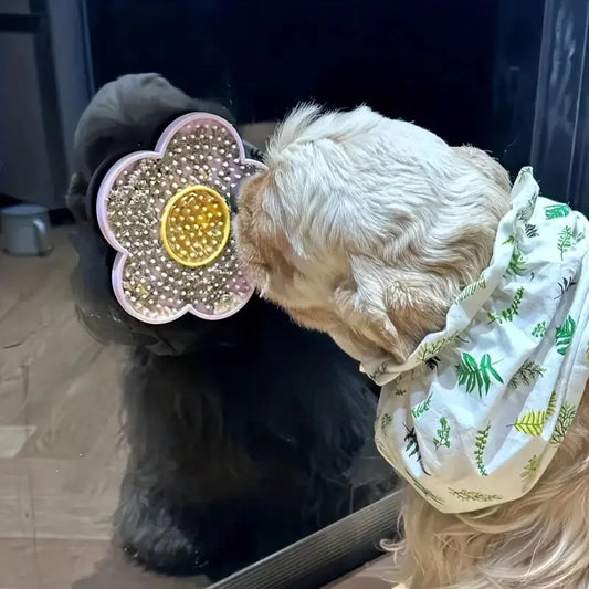 Tapis de lechage chien rose