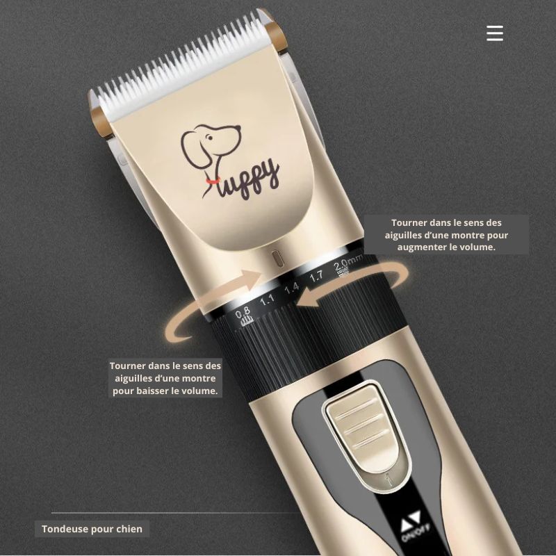 Tondeuse pour chien vitesse