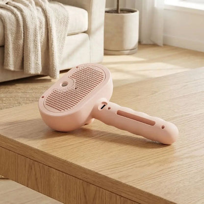 brosse chien rose design
