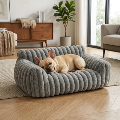 Canapé pour Chien gris confortable