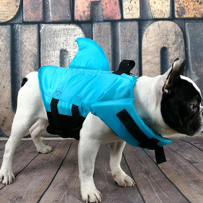 gilet de sauvetage pour chien bleu